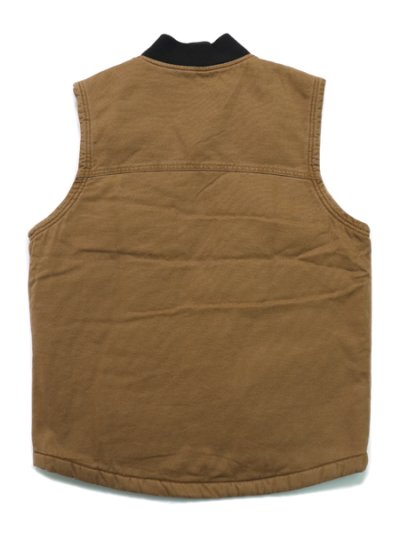 画像2: 【送料無料】DICKIES CANVAS LINED DUCK VEST-STONEWASHED BROWN