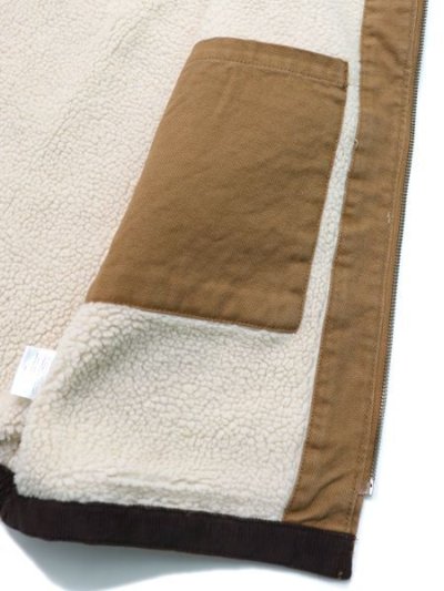 画像6: 【送料無料】DICKIES CANVAS LINED DUCK VEST-STONEWASHED BROWN