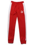 PUMA ICONIC T7 TRACK PANT-HIGH RISK RED