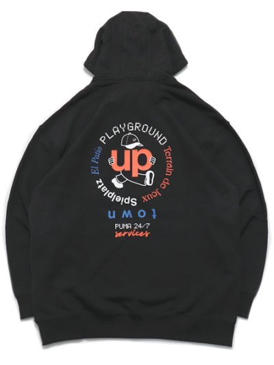 画像1: 【SALE】PUMA UPTOWN HOODIE-PUMA BLACK