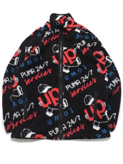 画像1: 【SALE】PUMA UPTOWN POLAR FLEECE JACKET-PUMA BLACK