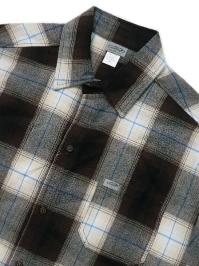 画像3: 【送料無料】CALTOP FL PLAID L/S SHIRT BROWN/IVORY/BLUE