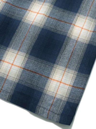 画像5: 【送料無料】CALTOP FL PLAID L/S SHIRT NAVY/IVORY/ORANGE