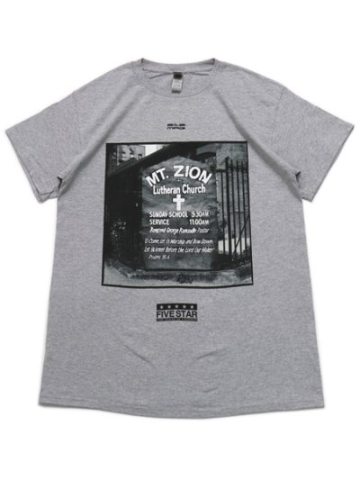 画像1: 【SALE】212 MAGAZINE ZION CHURCH TEE GREY