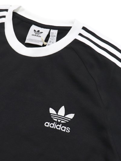 画像3: ADIDAS 3-STRIPES L/S TEE-BLACK