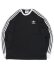 画像1: ADIDAS 3-STRIPES L/S TEE-BLACK (1)