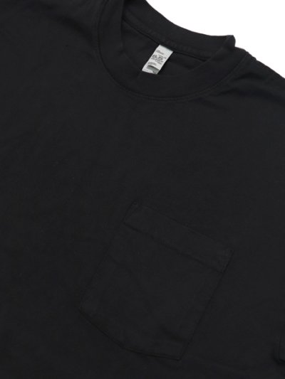 画像3: LOS ANGELES APPAREL 6.5oz GARMENT DYED POCKET TEE-BLACK