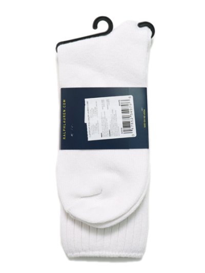 画像2: POLO RALPH LAUREN COTTON RIB CREW SOCKS