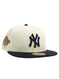 NEW ERA 59FIFTY 2-TONE YANKEES CHROME WHT/NAVY