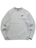 【SALE】NIKE TECH FLEECE L/S CREW-DK GREY HEATHER/BK