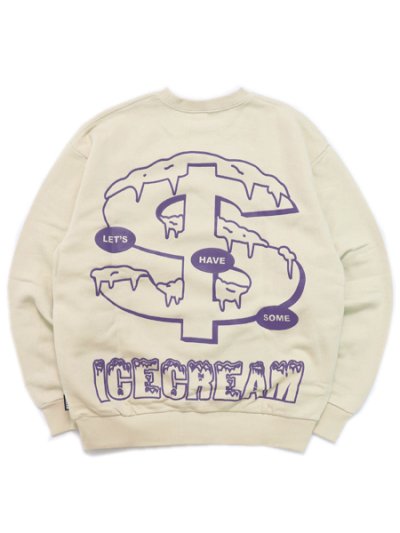 画像1: 【SALE】【送料無料】ICECREAM LET'S HAVE SOME CREWNECK SWEAT FOG