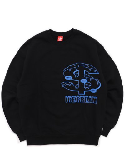 画像2: 【送料無料】ICECREAM LET'S HAVE SOME CREWNECK SWEAT BLACK