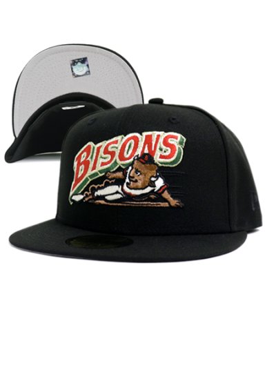 画像1: NEW ERA 59FIFTY CS MiLB BUFFALO BISONS UV/GY FBM