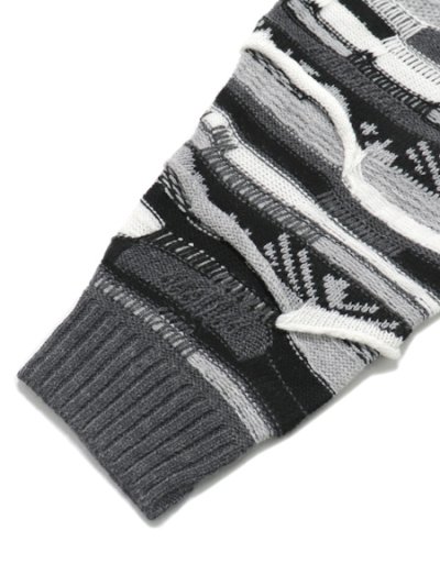 画像5: 【送料無料】SUNNY INC 3D KNITTING B CARDIGAN BLACK