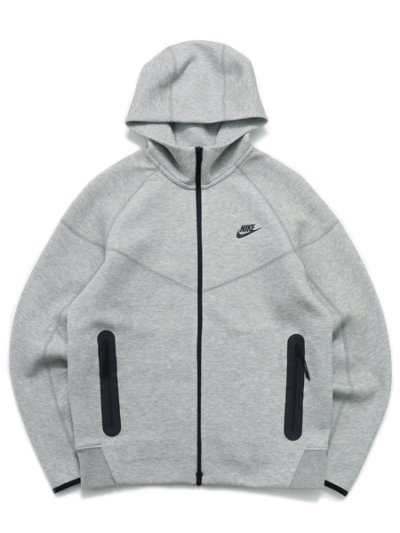 画像1: 【送料無料】NIKE TECH FLEECE WR FZ L/S HOODIE-DK GRY HT