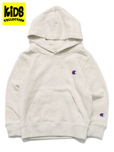 画像1: 【KIDS】CHAMPION KIDS US COTTON HOODED SWEATSHIRT