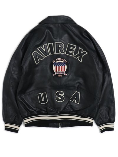 画像1: 【送料無料】AVIREX LIGHT SIGNATURE VARSITY JACKET