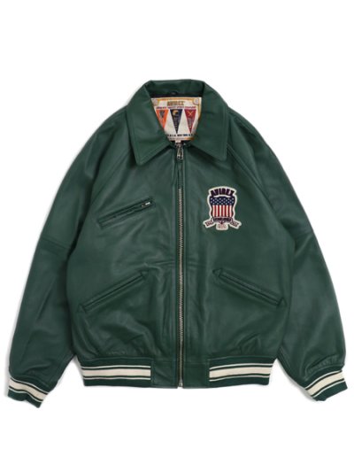 画像2: 【送料無料】AVIREX LIGHT SIGNATURE VARSITY JACKET