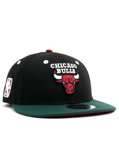 画像1: NEW ERA LP 9FIFTY NBA BULLS BLK/DK GRN VISOR