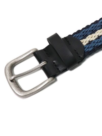 画像2: RAISE8 APPAREL BRAIDED STRETCH BELT BLACK/BLUE