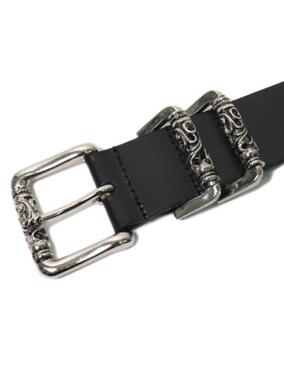 画像2: RAISE8 APPAREL BELT BLACK/SILVER