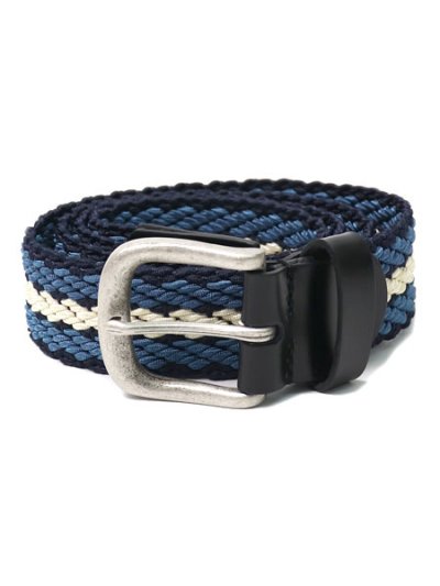 画像1: RAISE8 APPAREL BRAIDED STRETCH BELT BLACK/BLUE