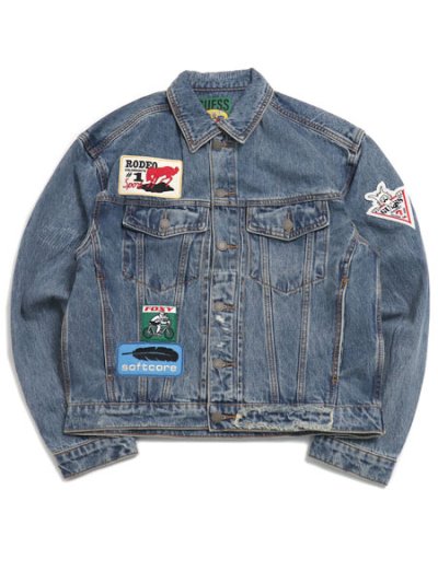 画像1: 【SALE】【送料無料】GUESS GO MARKET TRUCKER JACKET