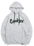 【送料無料】COOKIES CLOTHING ORIGINAL LOGO HOODIE HEATHER GREY/BLACK