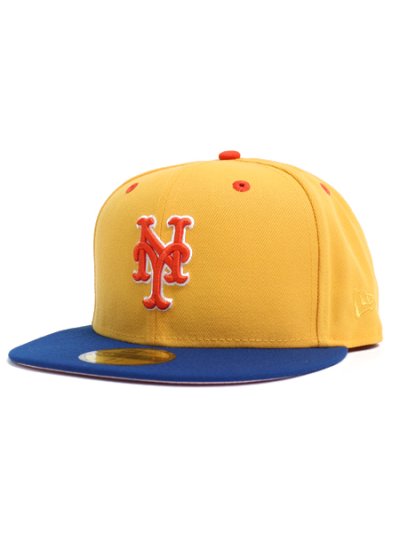 画像2: NEW ERA 59FIFTY CS METS YEL/BLU/ORG UV/PINK FBM