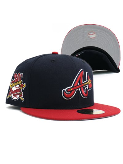 画像1: NEW ERA 59FIFTY CS BRAVES CTOWN UV/GY FB 30TH