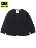 【SALE】【KIDS】SNOW PEAK KIDS FLEXIBLE INSULATED CARDIGAN BLACK