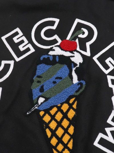 画像7: 【SALE】【送料無料】ICECREAM DOLLAR SIGN VARSITY JACKET BLACK