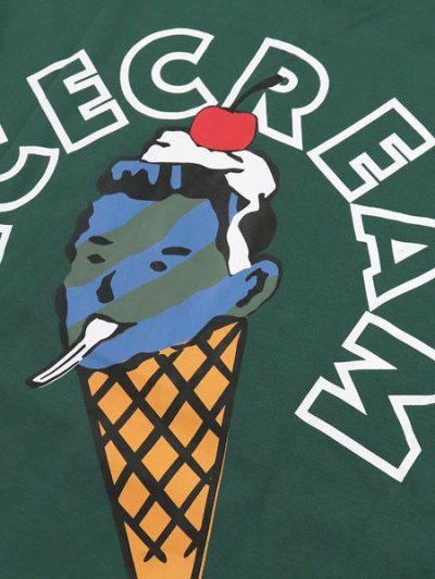 画像4: 【SALE】ICECREAM CONE MAN LS TEE DARK GREEN