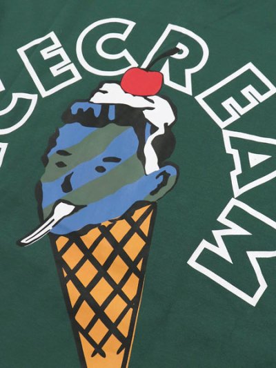 画像4: 【送料無料】ICECREAM CONE MAN LS TEE DARK GREEN