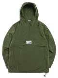 【送料無料】PRO CLUB COMFORT METALLIC NYLON ANORAK-OLIVE