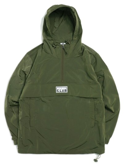 画像1: 【送料無料】PRO CLUB COMFORT METALLIC NYLON ANORAK-OLIVE