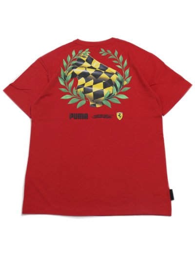 画像2: 【SALE】PUMA FERRARI X JOSHUA VIDES TEE-ROSSO CORSA