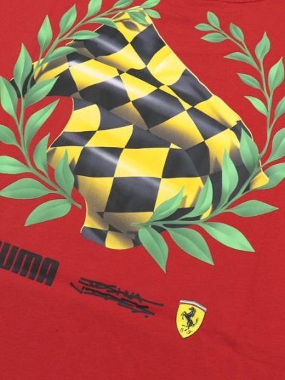 画像4: 【SALE】PUMA FERRARI X JOSHUA VIDES TEE-ROSSO CORSA
