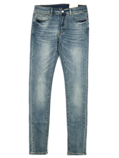 画像1: 【送料無料】mnml X207 STRETCH DENIM BLUE