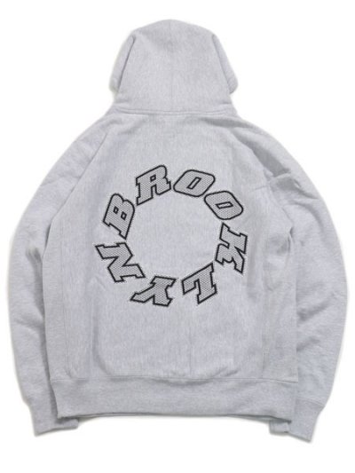 画像1: 【SALE】【送料無料】NOTHIN' SPECIAL BMW ROUNDED LOGO HOODIE HEATHER GREY