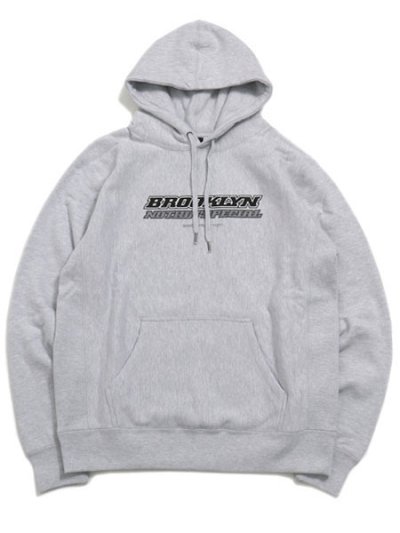 画像1: 【SALE】【送料無料】NOTHIN' SPECIAL BMW TRADE MARK HOODIE HEATHER GREY
