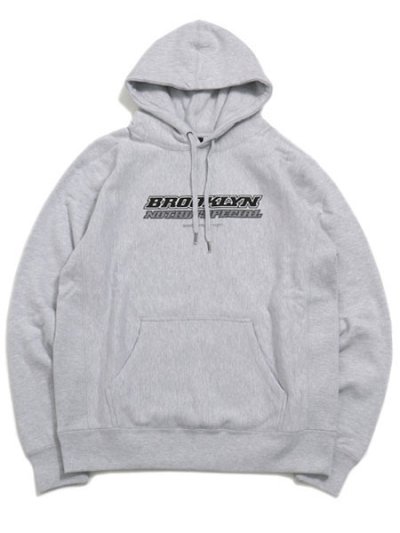 画像1: 【送料無料】NOTHIN' SPECIAL BMW TRADE MARK HOODIE HEATHER GREY