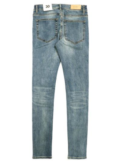 画像2: 【送料無料】mnml X207 STRETCH DENIM BLUE