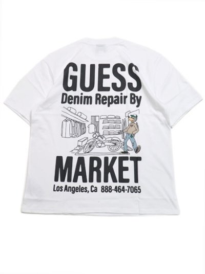 画像1: 【SALE】GUESS GO MARKET SHOP TEE