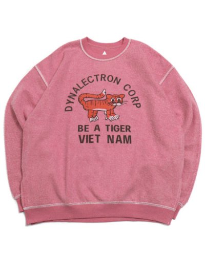 画像1: 【SALE】SUNNY INC VET NAM OUTHER SIDE TIGHER SWEAT PINK