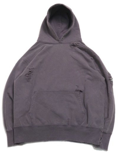 画像1: 【SALE】SUNNY INC WORN-OUT PULL HOODIE NAVY