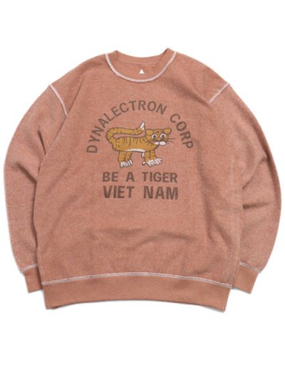 画像1: 【SALE】SUNNY INC VET NAM OUTHER SIDE TIGHER SWEAT DK ORNG