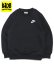 画像1: 【KIDS】NIKE YTH NSW CLUB LBR FLC CREW-BLACK/WHITE (1)