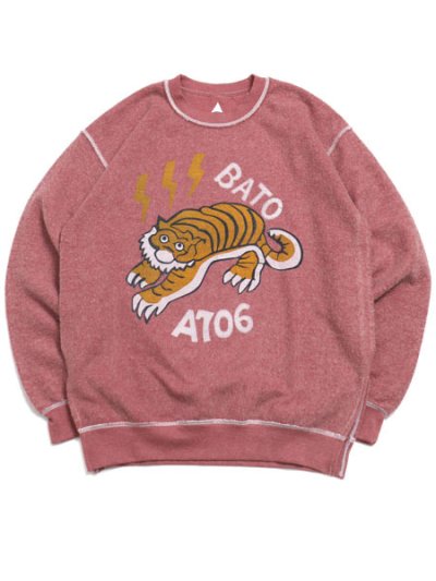 画像1: 【SALE】SUNNY INC BATO OUTHER SIDE TIGHER SWEAT WINE