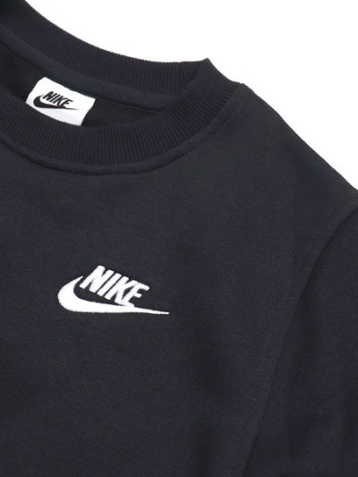 画像3: 【KIDS】NIKE YTH NSW CLUB LBR FLC CREW-BLACK/WHITE